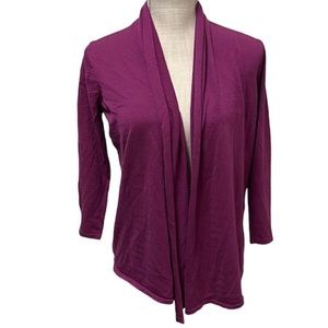 AUGUST SILK Fuchsia Cardigan Size Small